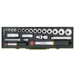 Zestaw kluczy nasadowych z grzechotkami 1/2" i 1/4" PROXXON [27 cz.]