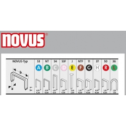 Zszywki typ D 53 F/8 NOVUS [1200 szt.]