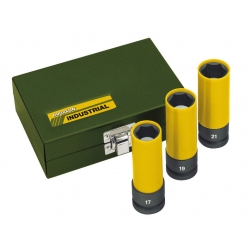 Zestaw nasadek 1/2" udarowe 17, 19, 21 mm PROXXON [3 części]