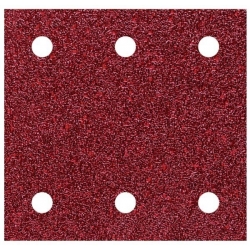 Papier szlifierski 100x115mm Wolfcraft - gr. 60/120/240, perforowany, na rzep [10 szt.]