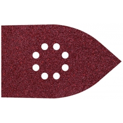 Papier szlifierski 107x175 mm Wolfcraft - gr. 80/120, 240, perforowany, na rzep [10 szt.]