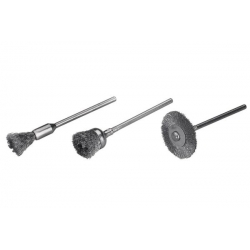 Zestaw 3 mini szczotek Wolfcraft