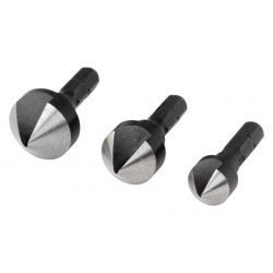 Pogłębiacz 12, 16, 19 mm Wolfcraft - WS, trzpień 6-kąt [3 szt.]