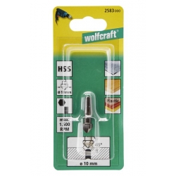 Pogłębiacz 10 mm Wolfcraft - HSS, trzpień 6-kąt