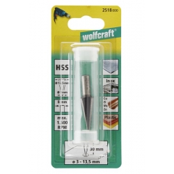 Frez do otworów 3 - 14 mm Wolfcraft - HSS, trzpień 8 mm