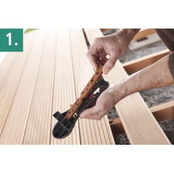 Łącznik do niewidocznych połączeń tarasu Wolfcraft [100 szt.]