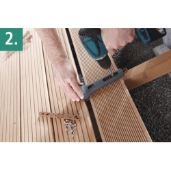 Łącznik do niewidocznych połączeń tarasu Wolfcraft [100 szt.]
