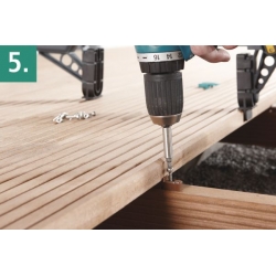 Łącznik do niewidocznych połączeń tarasu Wolfcraft [100 szt.]