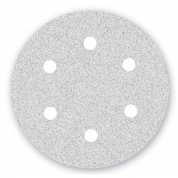 Papier ścierny Menzer WHITE fi 225 z 6 otworami K240 do szlifierek do gipsu 25 szt