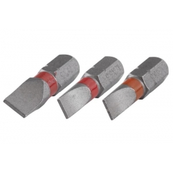 Bit płaski 0,8 x 5,5 + 1,0 x 5,5 + 1,2 x 6,5 Wolfcraft - 25 mm [3 szt.]