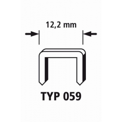 Zszywki szerokie TYP 59/8 Wolfcraft - twarda stal [1250 szt.]