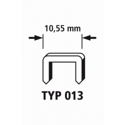 Zszywki szerokie TYP 013/8 Wolfcraft - twarda stal [1400 szt.]