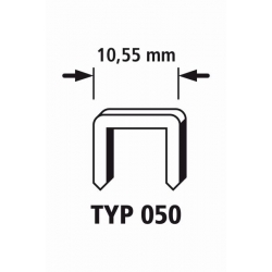 Zszywki szerokie TYP 050/10 Wolfcraft - twarda stal [1000 szt.]