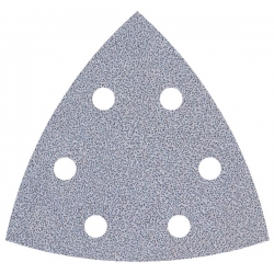 Papier szlifierski 95 mm Wolfcraft - gr. 60, perforowany, na rzep - do farby i lakieru [5 szt.]