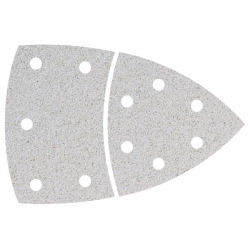 Papier szlifierski 95 mm Wolfcraft - gr. 40, perforowany, na rzep - do farby i lakieru [10 szt.]