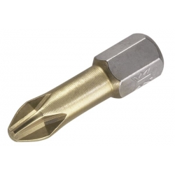 Bit krzyżowy PH 2 Wolfcraft - 25 mm/ TIN [2 szt.]