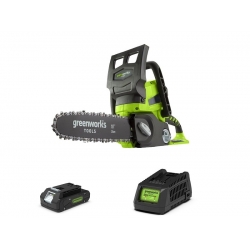 24V Pilarka GREENWORKS Zestaw 2Ah bateria + ładowarka (G24CS25K2)
